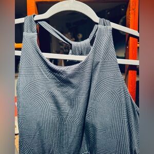 Geometric Patterned Halter dress